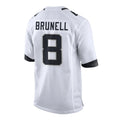 Yuxns J.Jaguars #8 Mark Brunell?Player White Home Game Stitched Jerseys