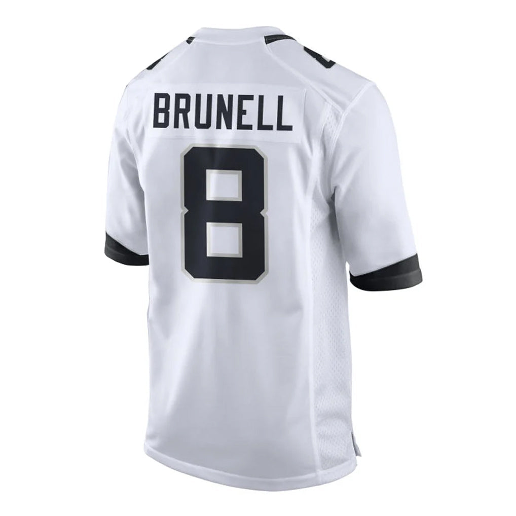 Yuxns J.Jaguars #8 Mark Brunell?Player White Home Game Stitched Jerseys