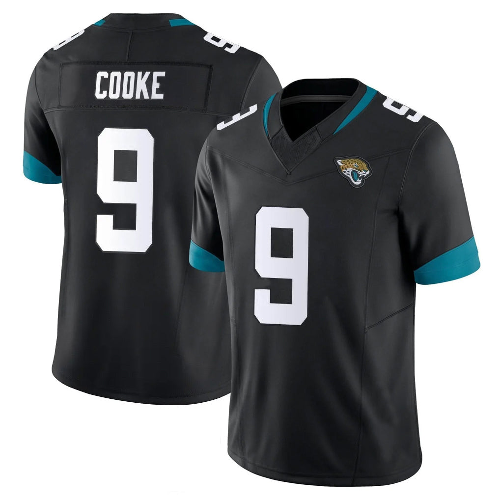 Yuxns J.Jaguars #9 Logan Cooke Player Black Vapor Untouchable Limited Home Game Stitched Jerseys