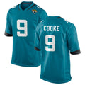 Yuxns J.Jaguars #9 Logan Cooke Player Teal Home Game Stitched Jerseys