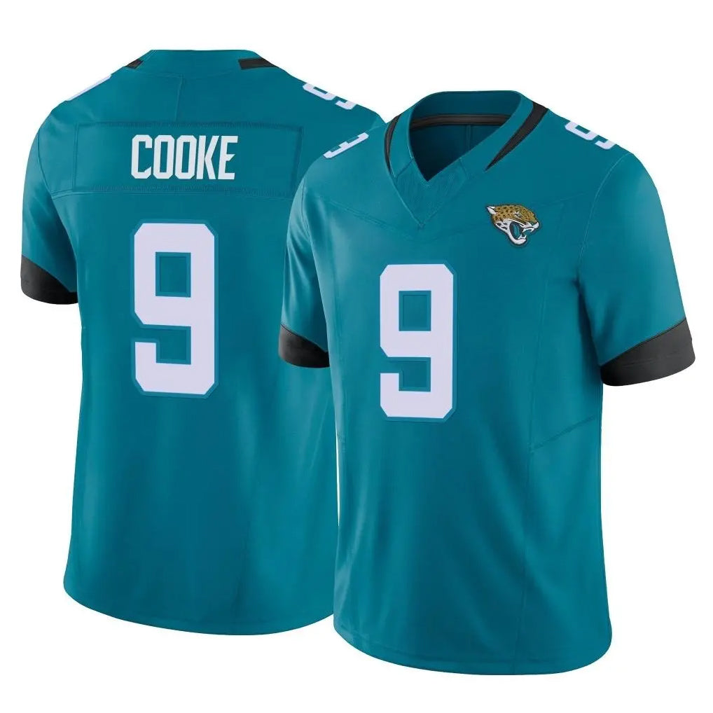 Yuxns J.Jaguars #9 Logan Cooke Player Teal Vapor F.U.S.E. Limited Home Game Stitched Jerseys