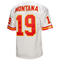 Yuxns KC.Chiefs 1994 #19 Joe Montana Mitchell & Ness White Authentic Throwback Retired Player Puhic  Stitched Jerseys