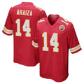 Yuxns KC.Chiefs #14 Matt Araiza Player Red Home Game Stitched Jerseys