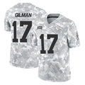 Yuxns KC.Chiefs #17 Alohi Gilman Player Arctic Camo Salute To Service Limited Game Stitched Jerseys