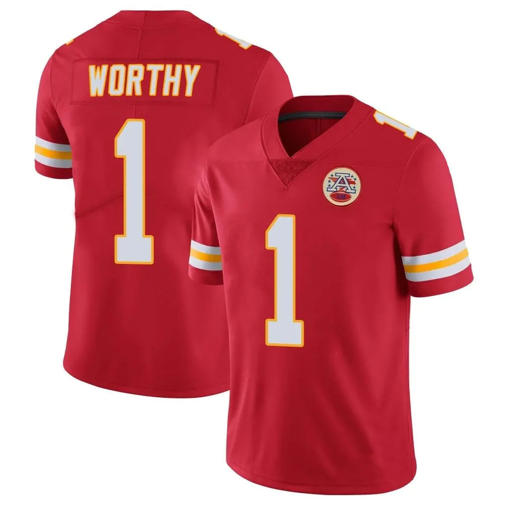 Yuxns KC.Chiefs #1 Xavier Worthy Player Red Limited Vapor Untouchable Home Game Stitched Jerseys