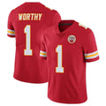 Yuxns KC.Chiefs #1 Xavier Worthy Player Red Limited Vapor Untouchable Home Game Stitched Jerseys