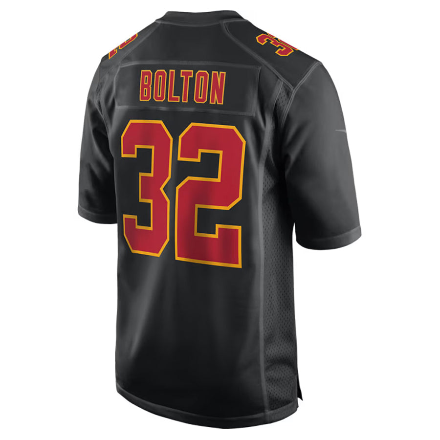 Yuxns KC.Chiefs #32 Nick Bolton Player Black Fashion Game Stitched Jerseys