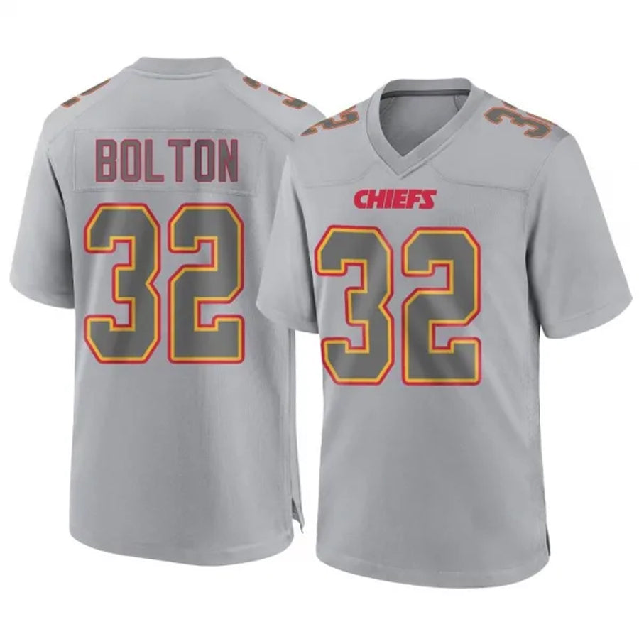 Yuxns KC.Chiefs #32 Nick Bolton Player Gray Limited Game Stitched Jerseys