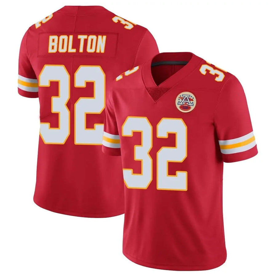 Yuxns KC.Chiefs #32 Nick Bolton Player Red Vapor Limited  Stitched Jerseys