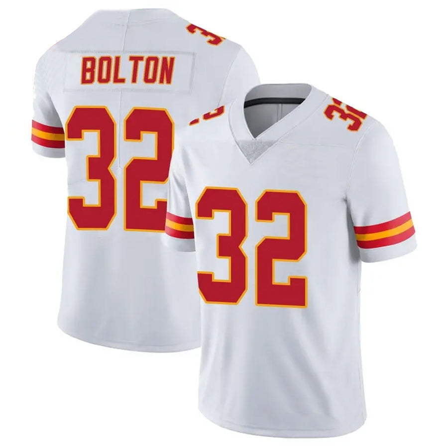 Yuxns KC.Chiefs #32 Nick Bolton Player White Vapor Limited Stitched Jerseys