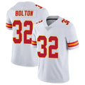 Yuxns KC.Chiefs #32 Nick Bolton Player White Vapor Limited Stitched Jerseys