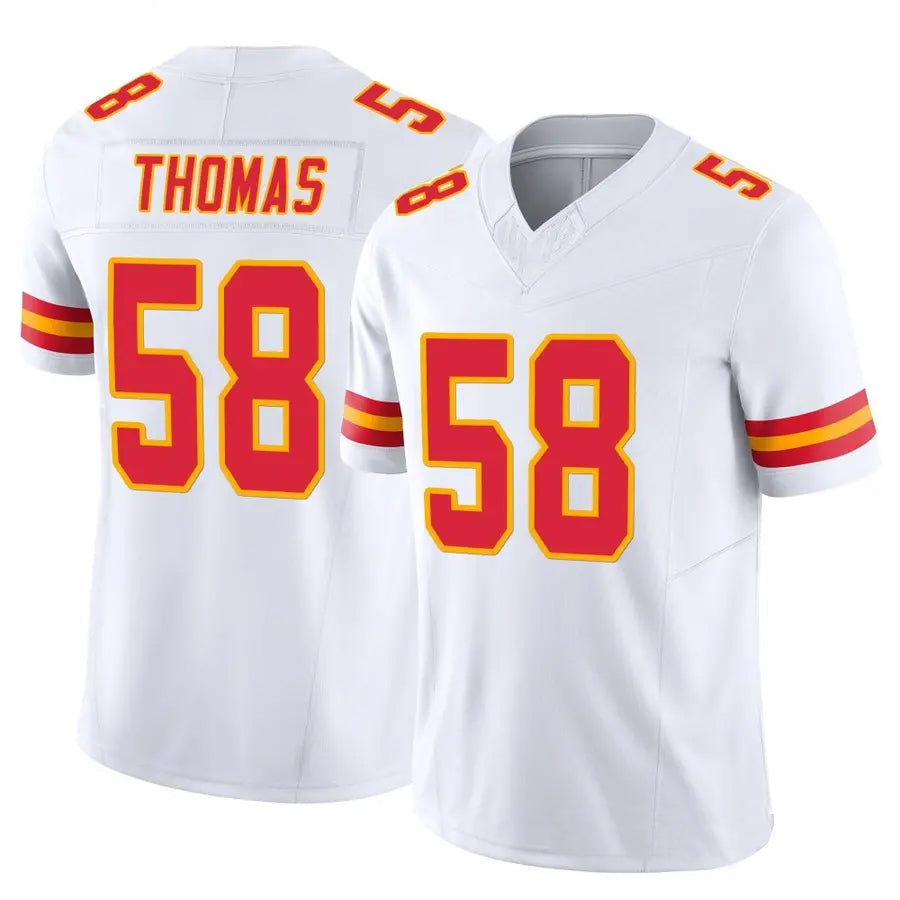 Yuxns KC.Chiefs #58 Derrick Thomas Player White Vapor F.U.S.E. Limited Stitched Jerseys