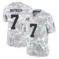 Yuxns KC.Chiefs #7 Harrison Butker Player Limited Arctic Camo Salute to Service Stitched Jerseys