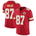 Yuxns KC.Chiefs #87 Travis Kelce Player Red Limited Vapor Untouchable Home Game Stitched Jerseys