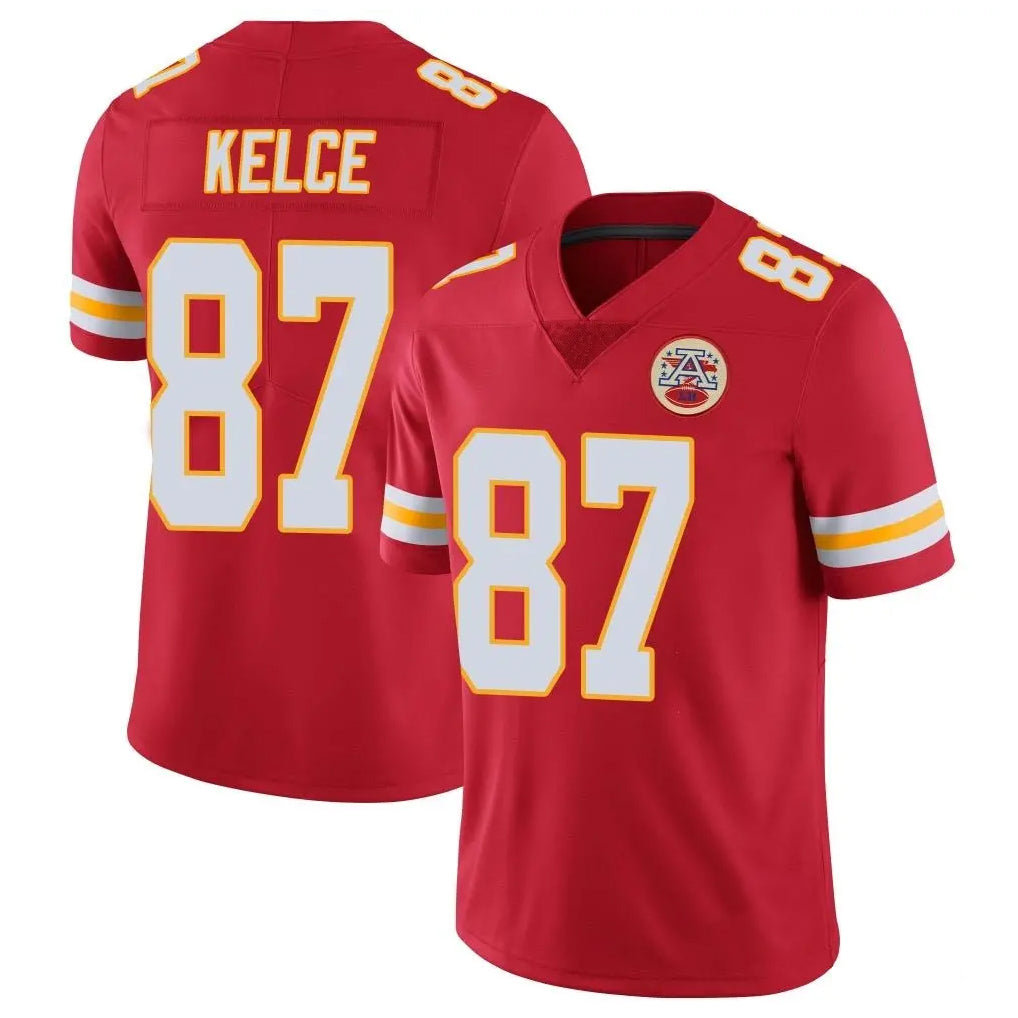 Yuxns KC.Chiefs #87 Travis Kelce Player Red Limited Vapor Untouchable Home Game Stitched Jerseys