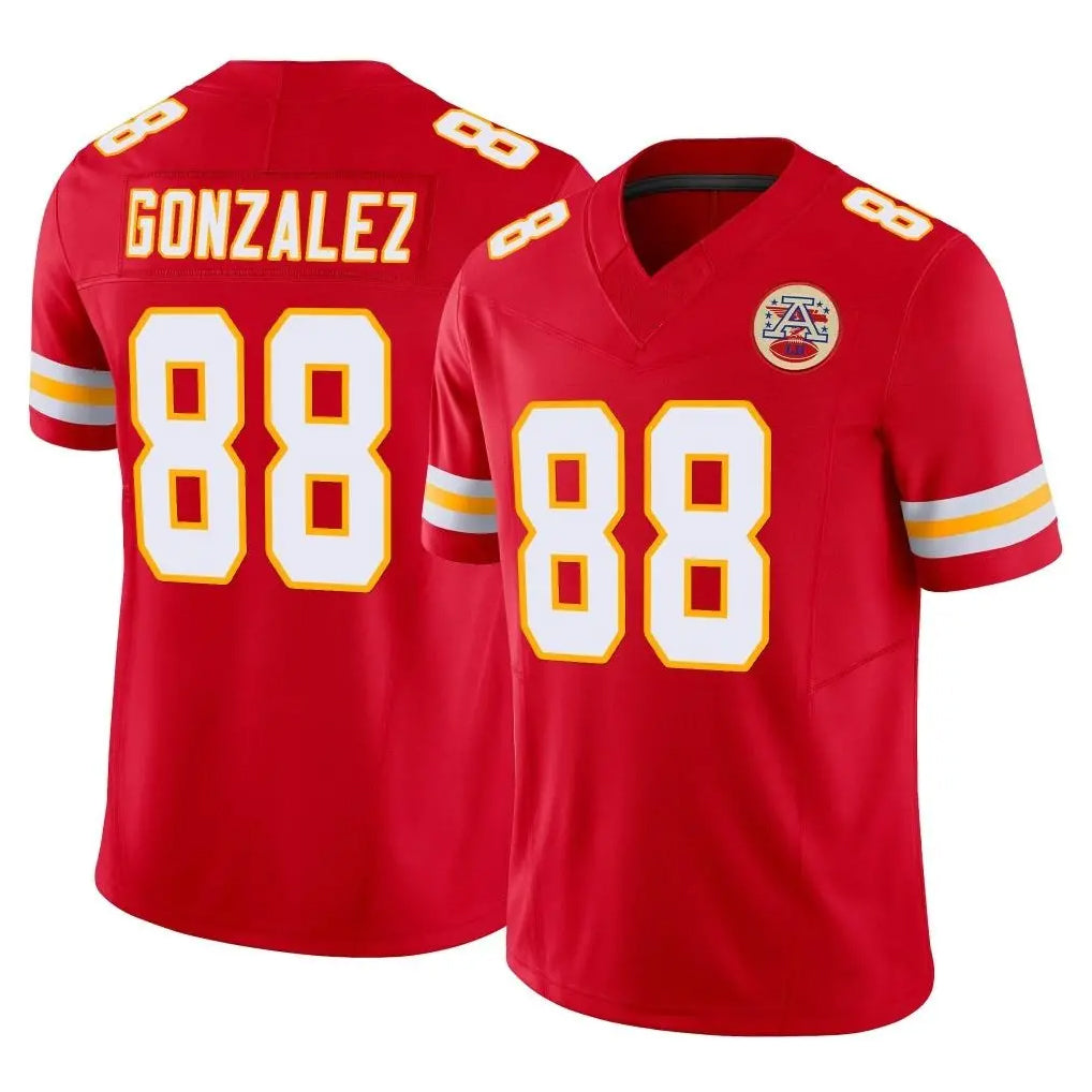 Yuxns KC.Chiefs #88 Tony Gonzalez Player Red Limited Vapor F.U.S.E. Home Game Stitched Jerseys