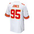 Yuxns KC.Chiefs #95 Chris Jones Player White Home Game Stitched Jerseys