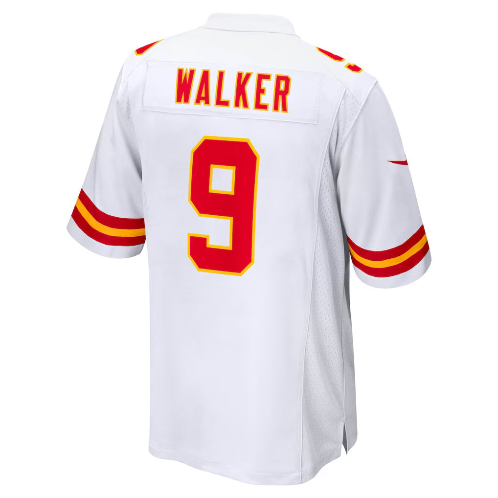 Yuxns KC.Chiefs #9 Kenneth Walker III White Game Stitched Jerseys