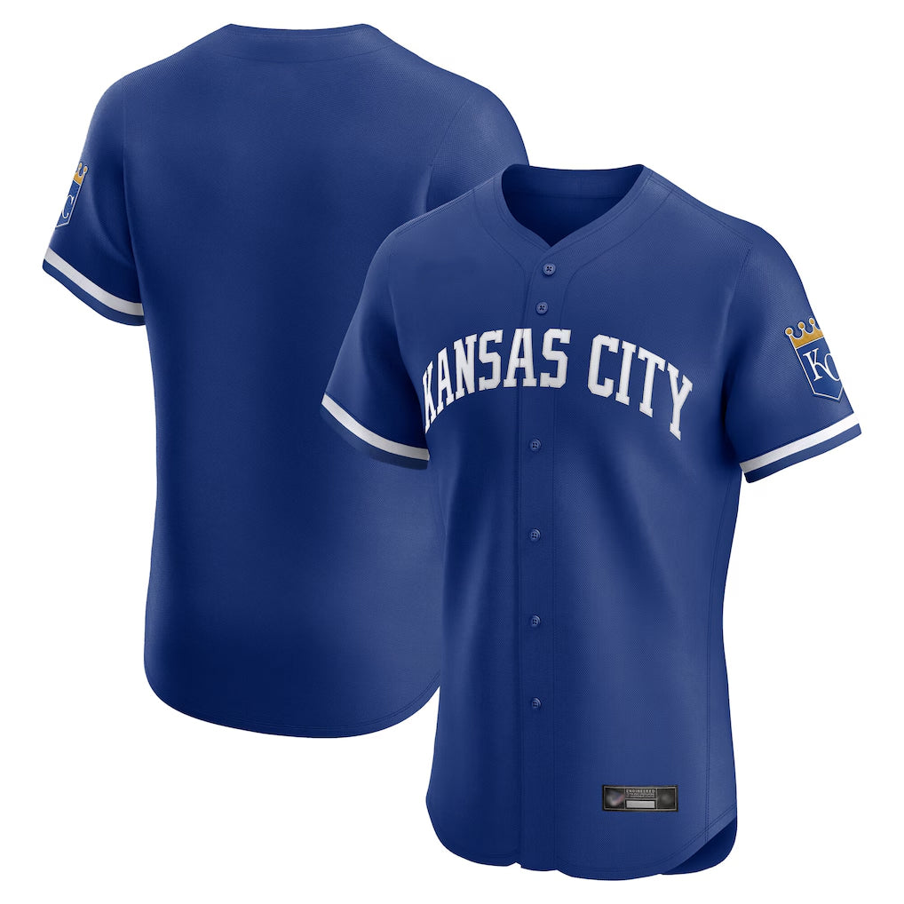 Yuxns KC.Royals Royal Limited Elite Home Blank Player Stitched Jerseys