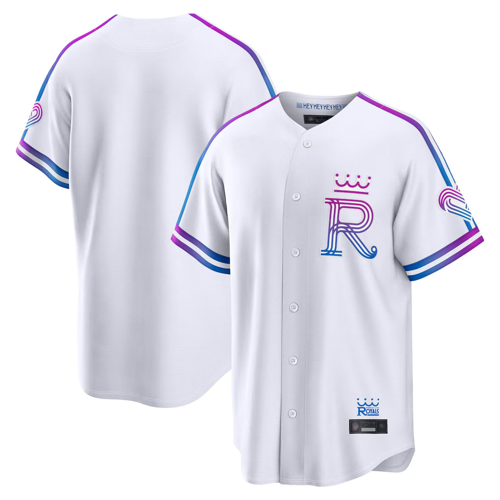 Yuxns KC.Royals White 2026 City Connect Limited Home Blank Player Stitched Jerseys