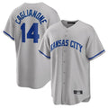 Yuxns KC.Royals #14 Jac Caglianone Player Gray Game Home Stitched Jerseys