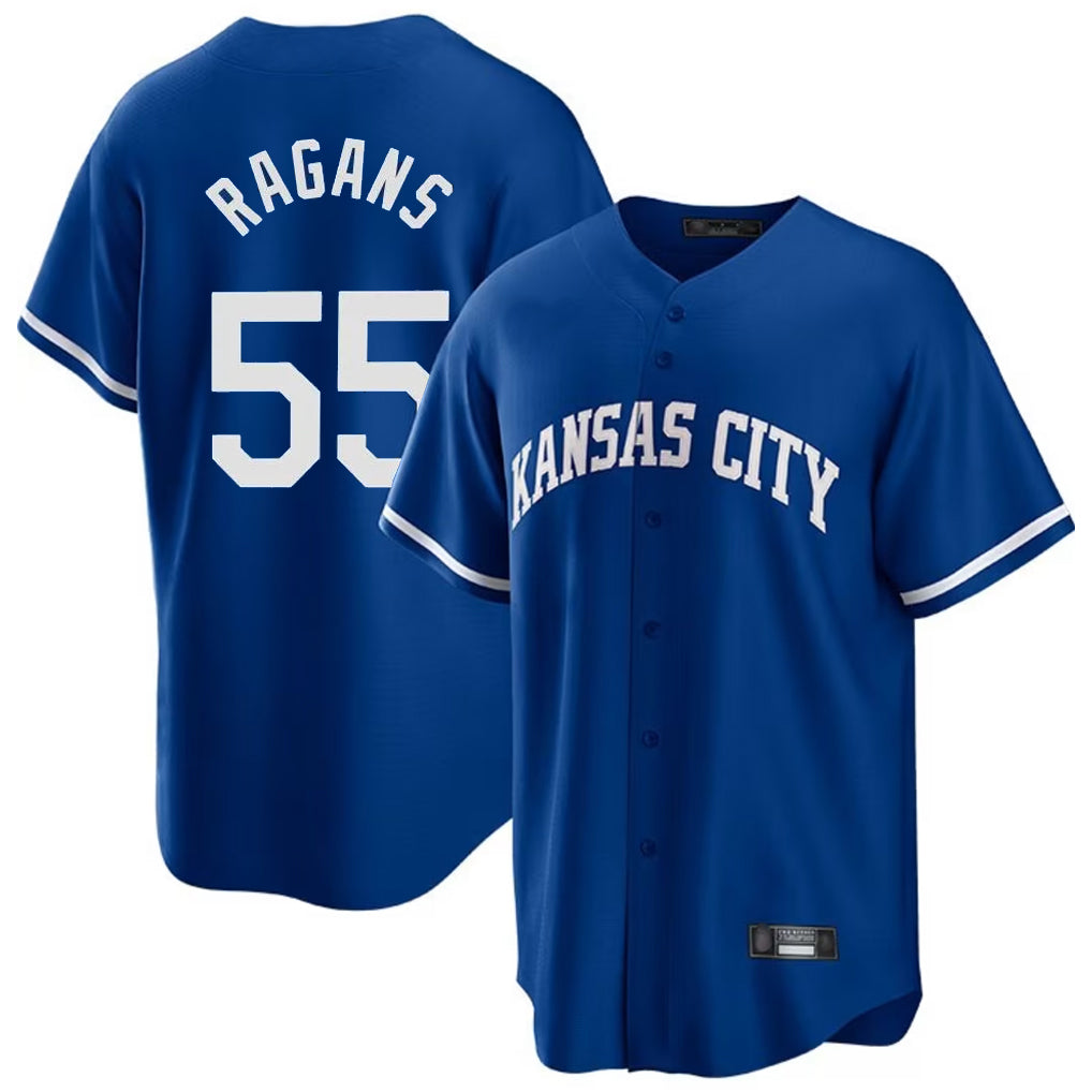 Yuxns KC.Royals #55 Cole Ragans Player Royal Game Home Stitched Jerseys