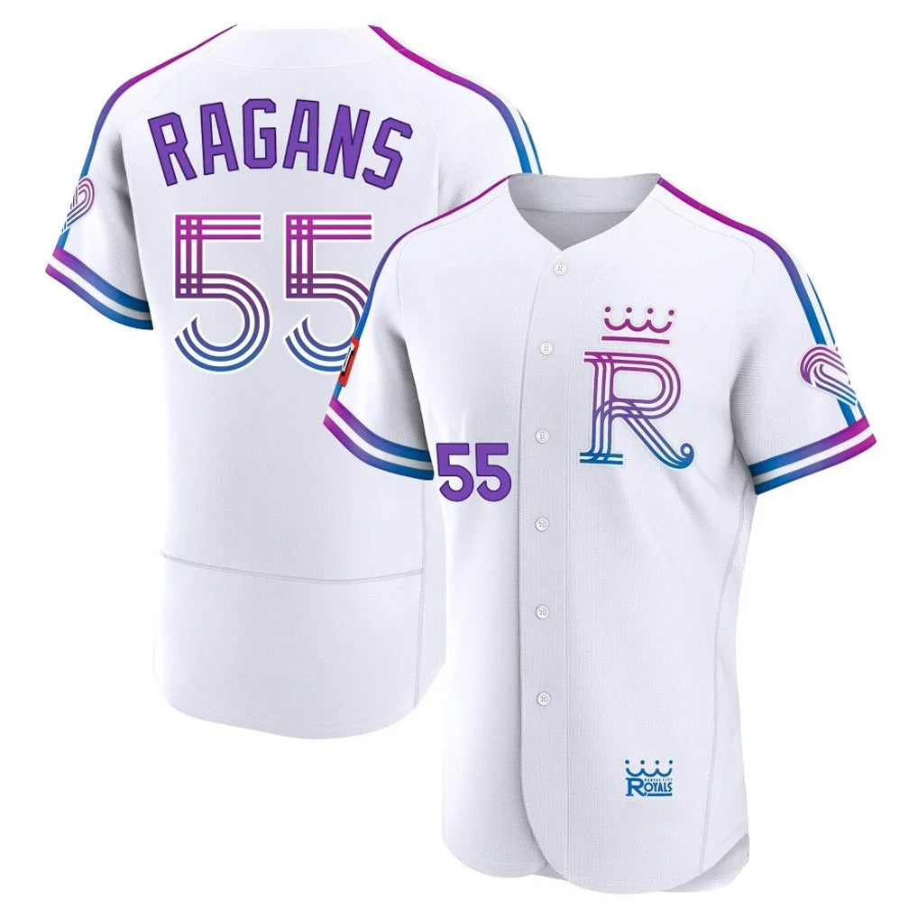 Yuxns KC.Royals #55 Cole Ragans Player White 2026 City Connect Limited Elite Home Stitched Jerseys