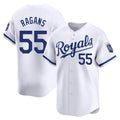 Yuxns KC.Royals #55 Cole Ragans Player White Alt Limited Home Stitched Jerseys