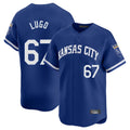 Yuxns KC.Royals #67 Seth Lugo Player Royal Limited Home Stitched Jerseys