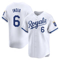 Yuxns KC.Royals #6 Jonathan India Player White Alt Limited Home Stitched Jerseys
