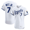 Yuxns KC.Royals #7 Bobby Witt Jr. Player White Alt Limited Elite Home Stitched Jerseys