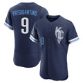 Yuxns KC.Royals #9 Vinnie Pasquantino Player Navy City Connect Limited Elite Home Stitched Jerseys