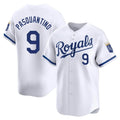 Yuxns KC.Royals #9 Vinnie Pasquantino Player White Alt Limited Home Stitched Jerseys