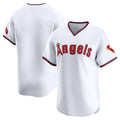 Yuxns LA.Angels White T-shirt Home Limited Blank Player Stitched Jerseys