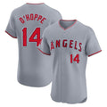 Yuxns LA.Angels #14 Logan O'Hoppe Player Gray Home Limited Elite Stitched Jerseys