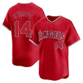 Yuxns LA.Angels #14 Logan O'Hoppe Player Red Home Limited Stitched Jerseys