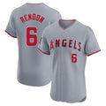 Yuxns LA.Angels #6 Anthony Rendon Player Gray Home Limited Elite Stitched Jerseys