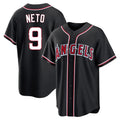 Yuxns LA.Angels #9 Zach Neto Player Black Fashion Out Home Game Stitched Jerseys