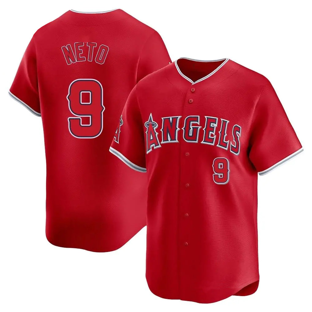Yuxns LA.Angels #9 Zach Neto Player Red Home Limited Stitched Jerseys