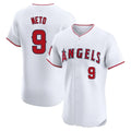 Yuxns LA.Angels #9 Zach Neto Player White Limited Elite Stitched Home Jerseys