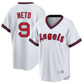Yuxns LA.Angels #9 Zach Neto Player White T-shirt Home Game Stitched Jerseys