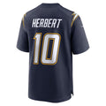 Yuxns LA.Chargers #10 Justin Herbert Player Navy Home Game Stitched Jerseys