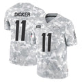 Yuxns LA.Chargers #11 Cameron Dicker Player Arctic Camo Salute To Service Limited Game Stitched Jerseys