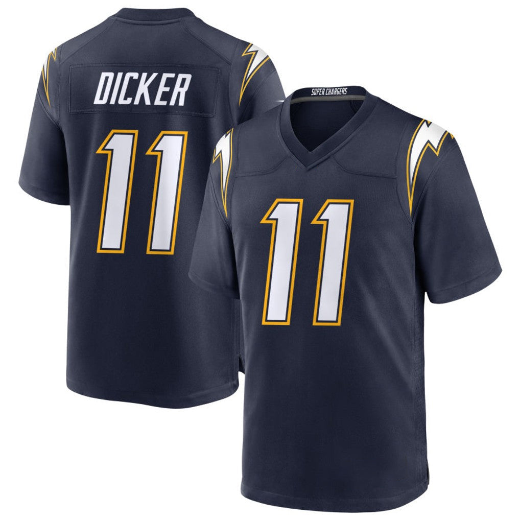 Yuxns LA.Chargers #11 Cameron Dicker Player Navy Alternate Home Game Stitched Jerseys