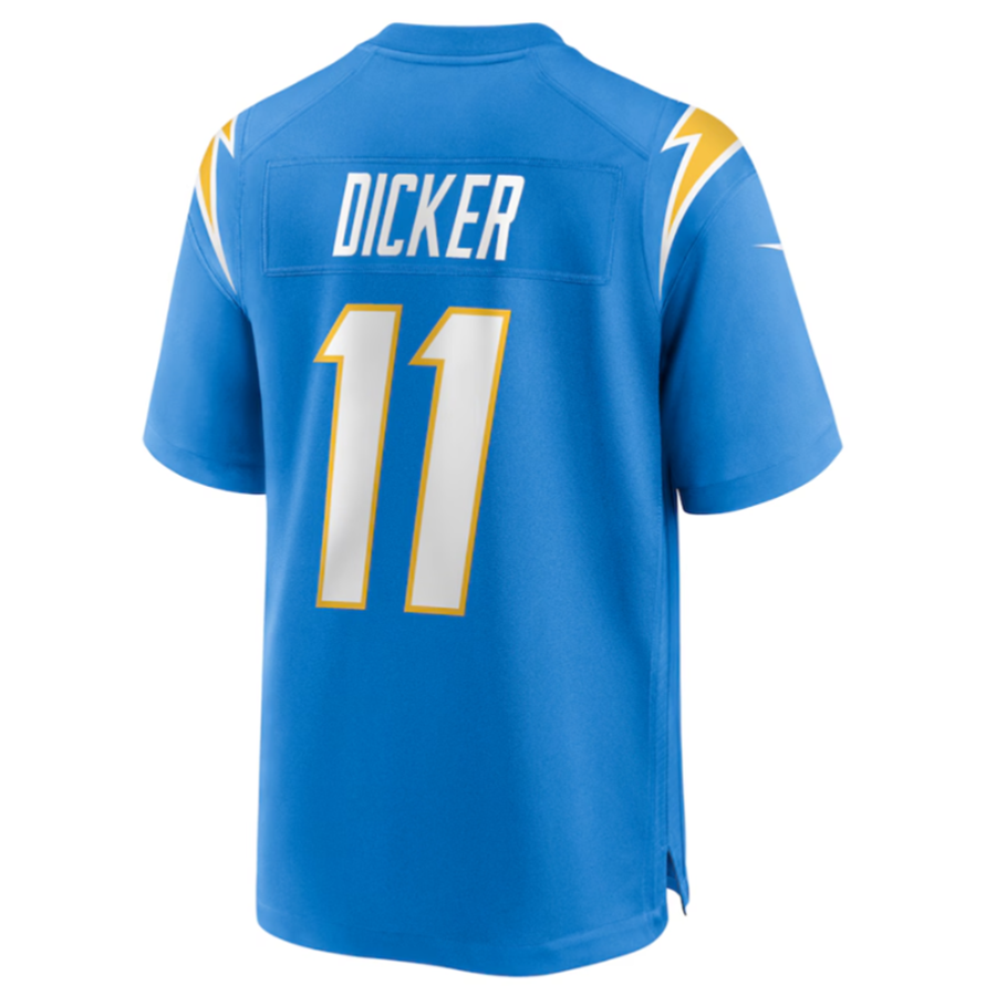 Yuxns LA.Chargers #11 Cameron Dicker Powder Blue Game Stitched Jerseys