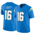 Yuxns LA.Chargers #16 J.K. Scott Player Blue Limited Vapor F.U.S.E. Home Game Stitched Jerseys