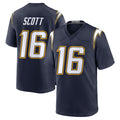 Yuxns LA.Chargers #16 J.K. Scott Player Navy Alternate Home Game Stitched Jerseys