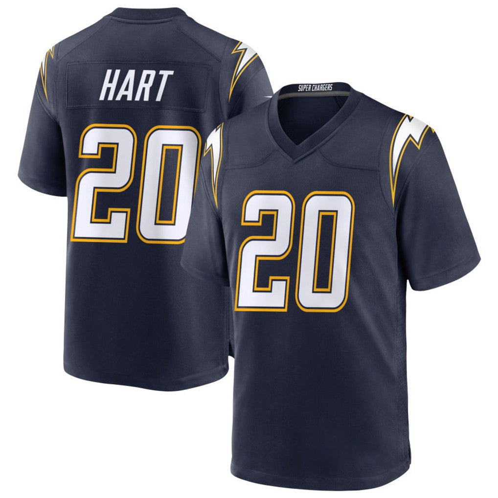 Yuxns LA.Chargers #20 Cam Hart Player Navy Alternate Home Game Stitched Jerseys