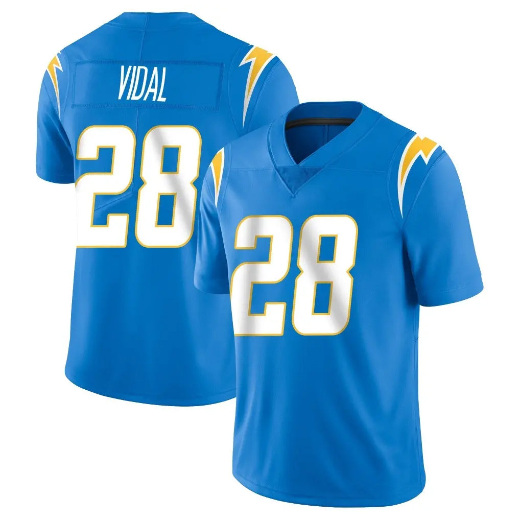 Yuxns LA.Chargers #28 Kimani Vidal Player Blue Limited Vapor Untouchable Home Game Stitched Jerseys