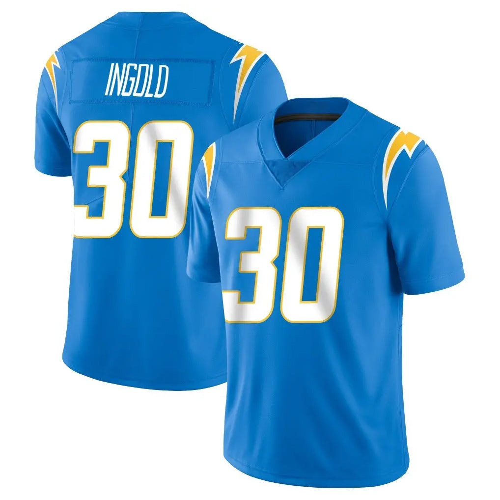 Yuxns LA.Chargers #30 Alec Ingold Player Blue Limited Vapor Untouchable Home Game Stitched Jerseys